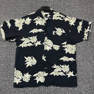Bungalow Brand Shirt Men Medium Hawaiian Button Up Short Sleeve Collared M
